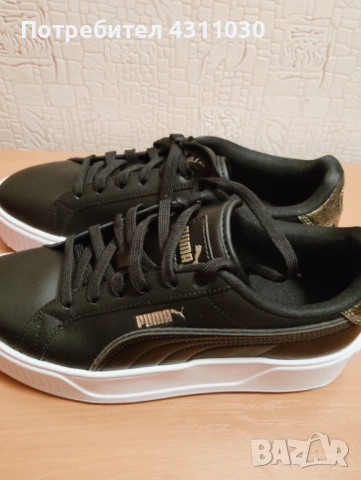 Нови черни маратонки PUMA 41 номер, снимка 4 - Маратонки - 53380531
