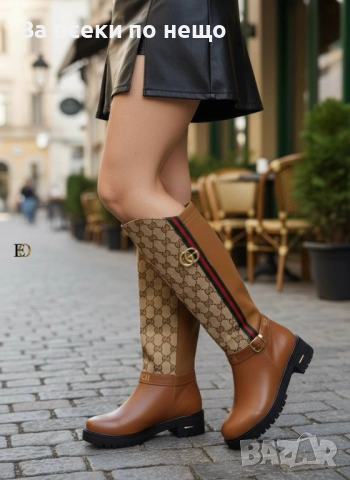 Gucci Дамски Зимни Ботуши Гучи - 2 Цвята Код SK246, снимка 3 - Дамски ботуши - 52595622