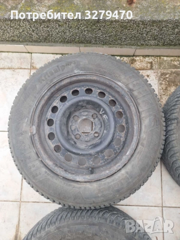 Продавам 4 бр. джанти със зимни гуми за Рено 175*65*14, снимка 6 - Гуми и джанти - 52803718