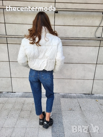 Бяло яке с камъни , снимка 3 - Якета - 52747269