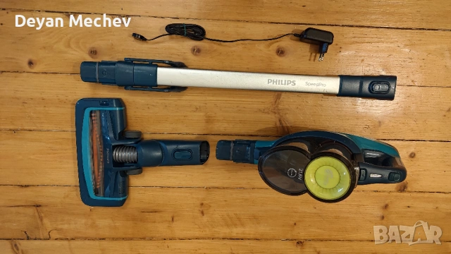 Безжична прахосмукачка Philips SpeedPro, снимка 3 - Прахосмукачки - 53372692