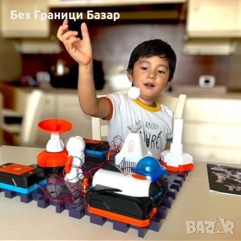 Нов STEM комплект с над 100 експеримента – електрически вериги за деца, снимка 3 - Образователни игри - 51677466