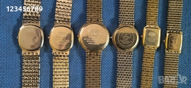 Часовници дамски 22к electro gold plated,  комплект от 6 броя,, снимка 7 - Мъжки - 53339460