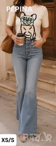 Дамски дънки " Bootcut" , снимка 1 - Дънки - 56163372