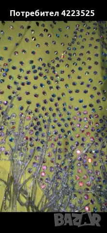 Рокля за латиноамерикански танци! ХС-С размер! Цвят неон! , снимка 3 - Рокли - 47623743