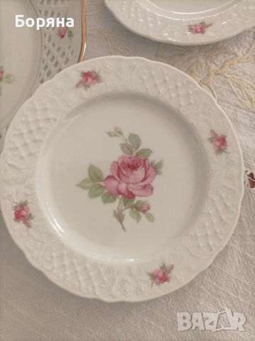 Сервиз за торта порцелан Schumann , снимка 6 - Сервизи - 53594676