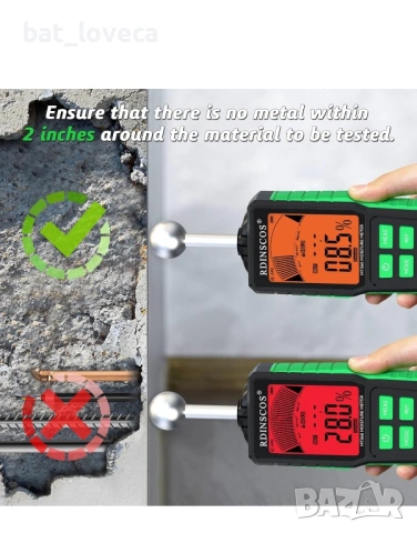 Влагомер RDINSCOS – за дърво, стени и зидария, снимка 5 - ВиК услуги - 53667129