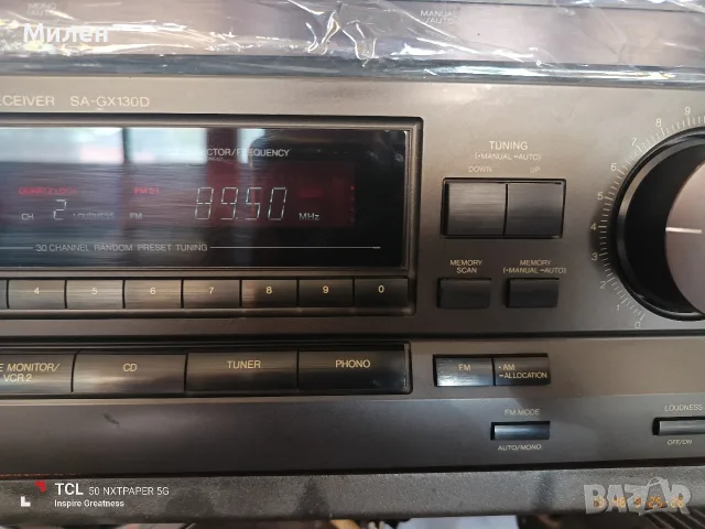 Technics SA-GX130D, снимка 4 - Ресийвъри, усилватели, смесителни пултове - 56222996
