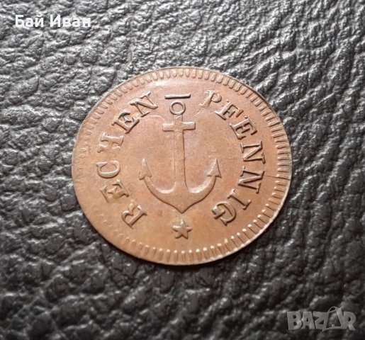Много стара монета - / КОРАБЕН ЖЕТОН / Германия -раих пфенинг, снимка 11 - Нумизматика и бонистика - 33544852