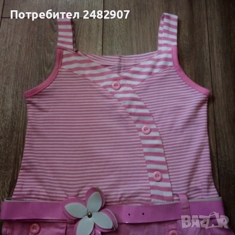 Розова детска рокля, снимка 7 - Детски рокли и поли - 51632062