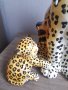 Красив голям порцеланов леопард с малкото си, снимка 5