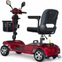  Сгъваема електрическа четириколка N5, Червена, Преносима, снимка 3