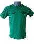 Зелена тениска с черна щампа отпред, снимка 1 - Тениски - 42043626