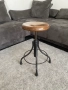 Индустриално Винтидж Столче на Винт, снимка 3