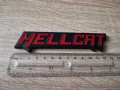 Dodge Hellcat емблема червено с черно, снимка 2