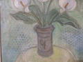 Картина Натюрморт "Ваза с цветя" Димитрий Любенов 1987 г, снимка 3