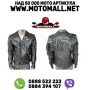 Кожено мото яке Motomall с ресни HARDROCK, снимка 1
