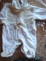 бебешки гащеризончета в бяло с бродерия , снимка 2