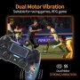PS4 контролер, кабелен джойстик, геймпад със сензорен панел с двойна вибрация,зелена и синя линия, снимка 7