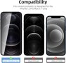 NEW'C [4 в пакет], 2 x протекто за екран и 2 x за обектива - за iPhone 13, за iPhone 12 Pro Max, снимка 4