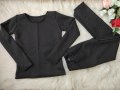 Бордо или черно- комплект клин и блузка , снимка 1 - Спортни екипи - 44208954