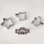 5497 Комплект метални резци за сладки Ангел Птица Звезда Цвете, 4 броя, снимка 4