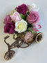 Декоративно колело с ароматни сапунени рози, снимка 3