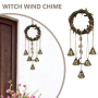 Домашен декор Венец Ръчно изработени магически камбани за позитивност и богатство, снимка 1