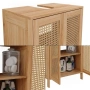 Шкаф за подмивка - ратан и бамбук 7484, снимка 3