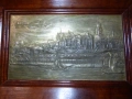 Картина посребрен барелеф "Кралски замък във Варшава" 1970 г, снимка 2