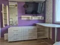 Продава се бюро с 6 чекмеджета и рафтове, снимка 3