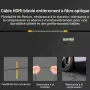 RUIPRO HDMI 2.1 8K 10m GEN4AK – оптичен кабел 48Gbps, 8K@60Hz, 4K@120Hz, сменяеми конектори, снимка 7