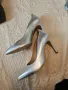 Сребристи обувки, естествена кожа, Kiomi, снимка 3