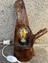 Ръчно изработена лампа от дънер, снимка 1 - Други - 44210189