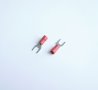 Кабелно ухо тип вилка с изолация червено 5mm/1,5mm2, снимка 1 - Друга електроника - 42588846