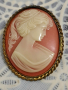 Винтидж брошка камея, снимка 2