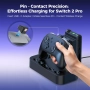 Зарядна станция NEWDERY за контролер Nintendo Switch 2 и Joycon, LED индикатори, слотове за 5 карти, снимка 4