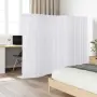 vidaXL Параван за стая, бамбук, бял, ширина 250 см, височина 165 см, снимка 2