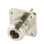 Coaxial RF N Female Adapter with Square Plate, снимка 1