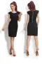 Малка черна рокля със златен цип арт.0390BLACK-1, снимка 1