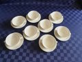 Порцеланови немски чаши-купи с две дръжки и подложни чинии - 8 комплекта- Бавария, снимка 2