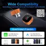 Нов CarPlay Wireless адаптер за iPhone 1080P USB-C USB-A бърза връзка кола телеон Айфон, снимка 3