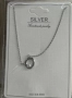 Класическо сребърно колие с кръгла висулка, снимка 5