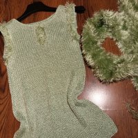 Ръчно плетен пуловер комплект със шал, снимка 2 - Блузи с дълъг ръкав и пуловери - 44475478