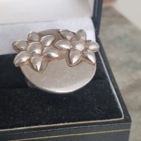 Сребърен пръстен на цветя Sezgin 925 , снимка 2 - Пръстени - 41742317