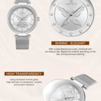 Дамски часовник NAVIFORCE Silver 5018 SW. , снимка 9 - Дамски - 34728381