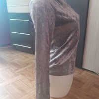 Кадифено поло, снимка 4 - Блузи с дълъг ръкав и пуловери - 42075093
