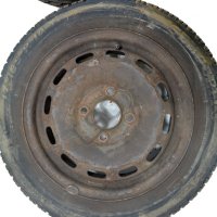 Стоманени джанти 4x108 с гуми R14 Mazda 2 I (DY) 2003-2007 ID:104573, снимка 5 - Гуми и джанти - 41332303