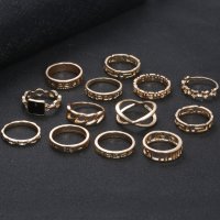 Дамски моден комплект бижута (пръстени) - 023, снимка 5 - Пръстени - 41728493