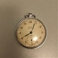 Часовник джобен Молния автентичен работещ, снимка 5 - Антикварни и старинни предмети - 35741046